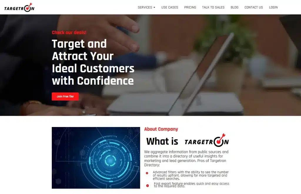 Targetron's B2B Leads Database
