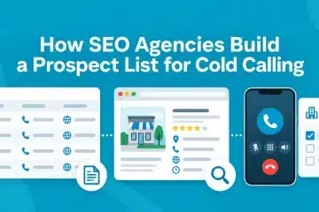 SEO agency prospect list for cold calling with business records, website research, and phone outreach